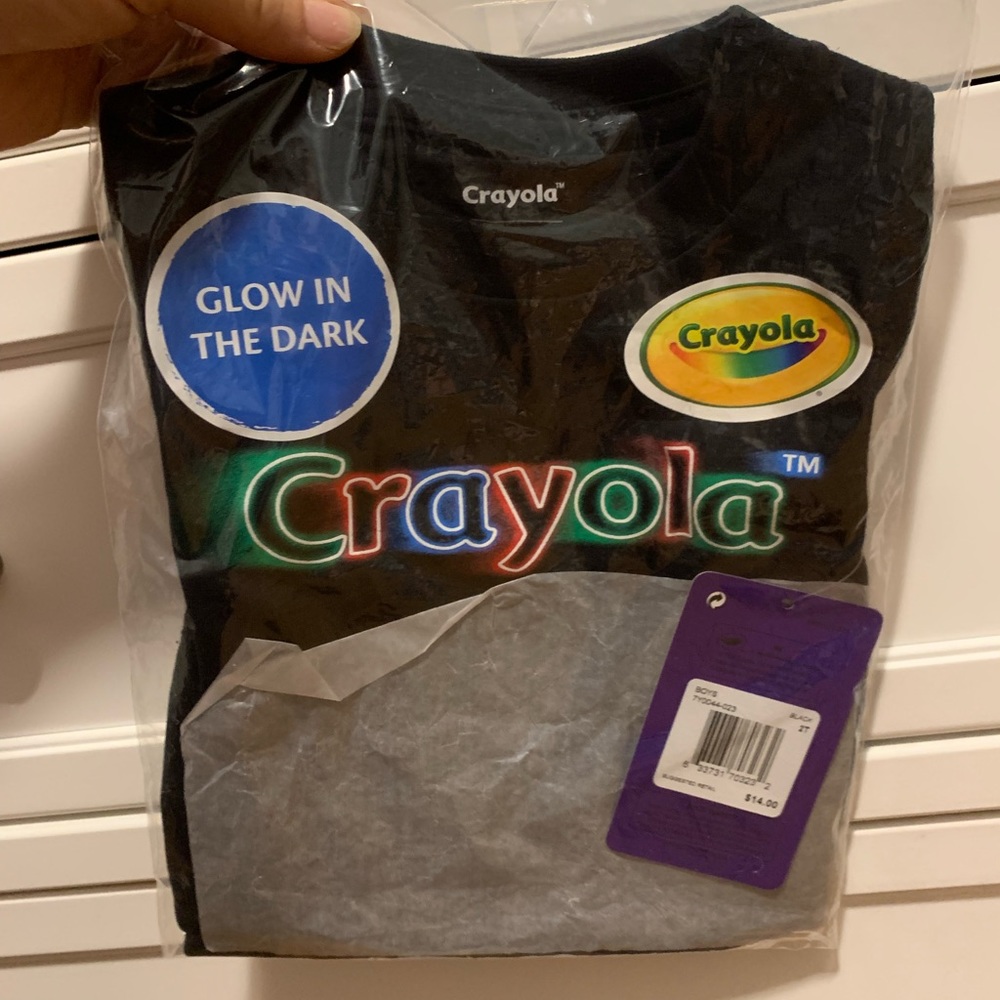Crayola glow in the dark t shirt